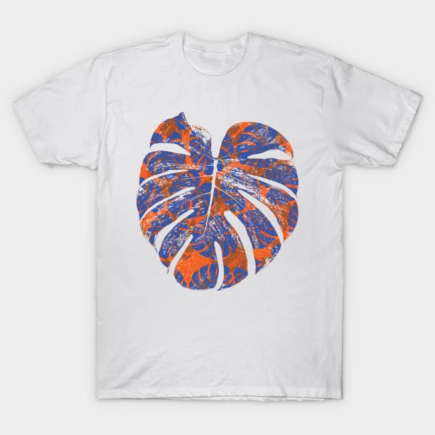 Monstera Extravagant Blue T-Shirt by cesartorresart